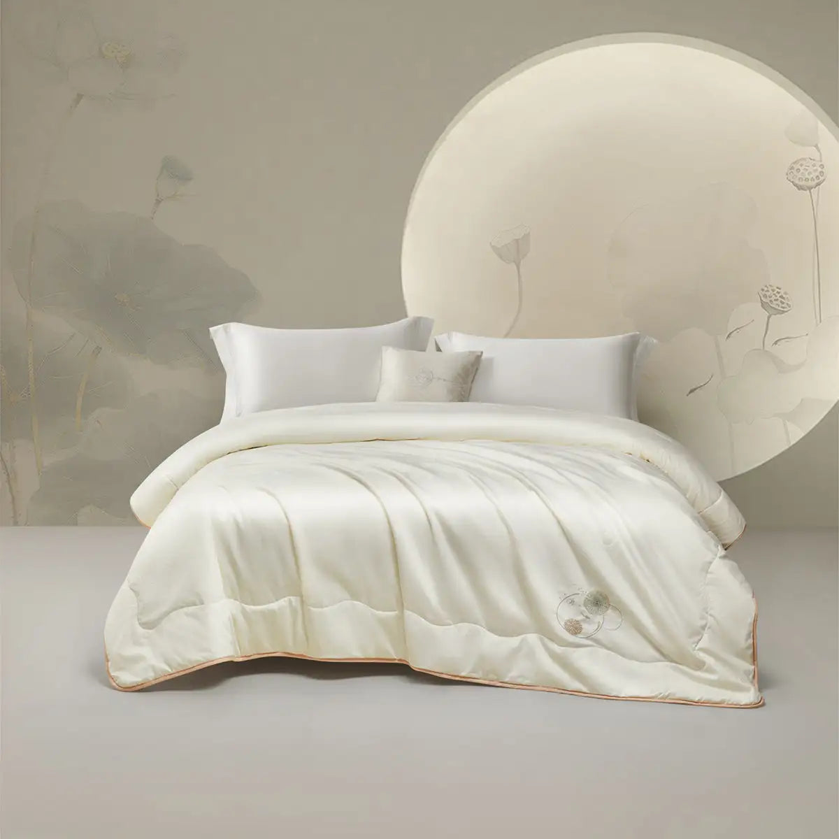 Embroidered Silk Cotton 2-in-1 Comforter