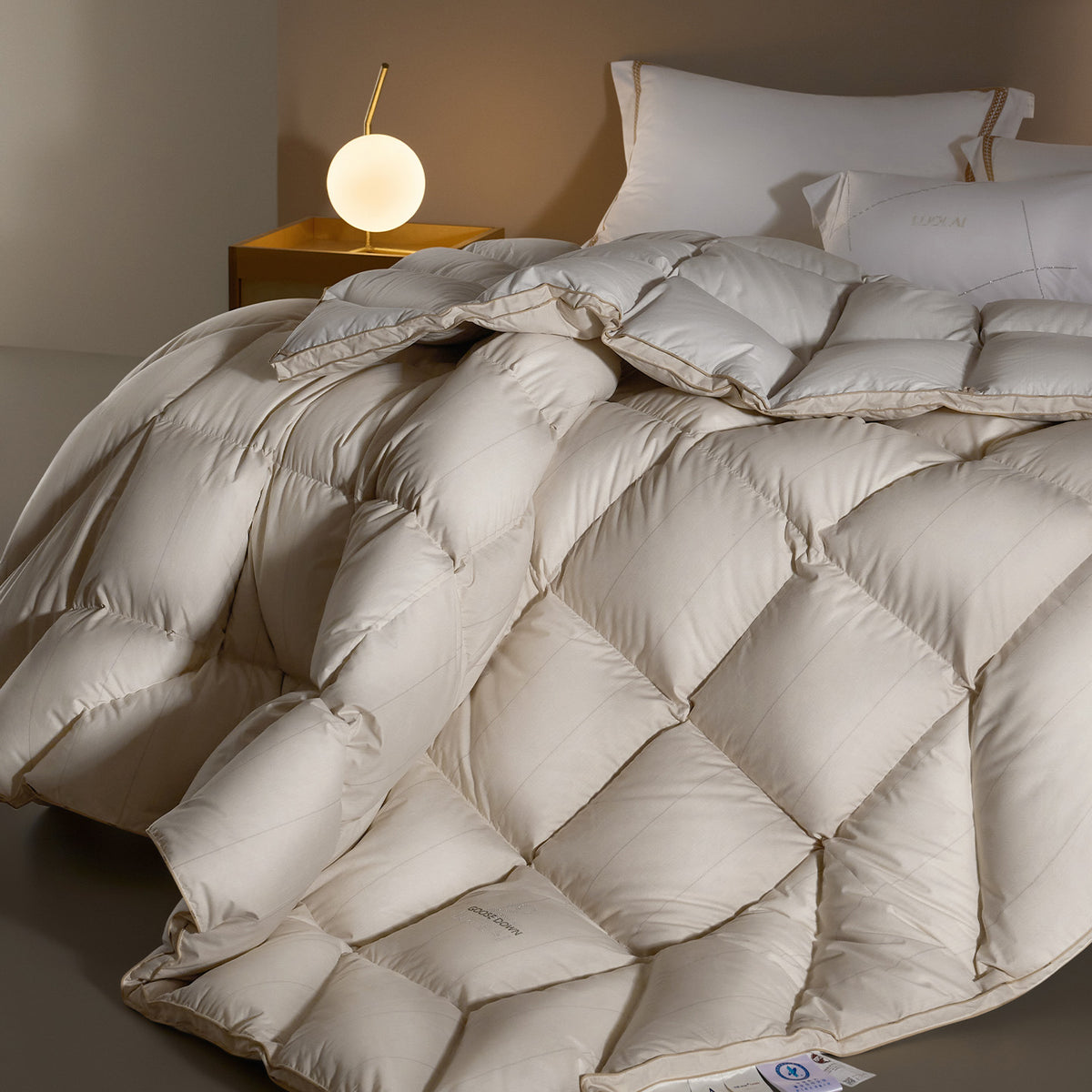 Snowfield Goose Down Winter Comforter